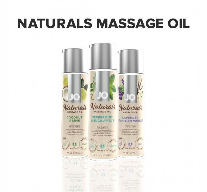 Массажное масло System JO Naturals Massage Oil Peppermint & Eucalyptus 120 мл