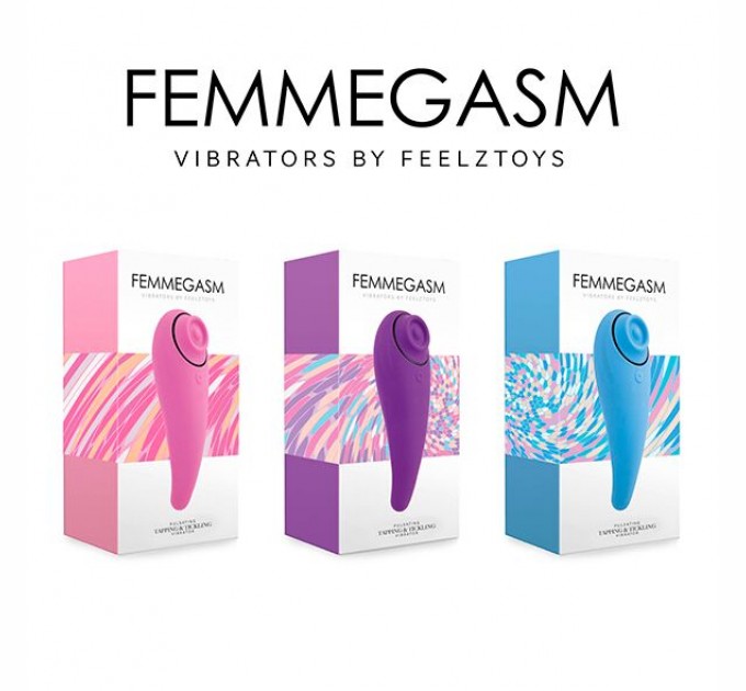 Пульсатор для клитора плюс вибратор FeelzToys - FemmeGasm Tapping & Tickling Vibrator Pink