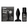 Набор из анальной пробки и лубриканта Coolmann Plug and Play Duo Set Cobeco