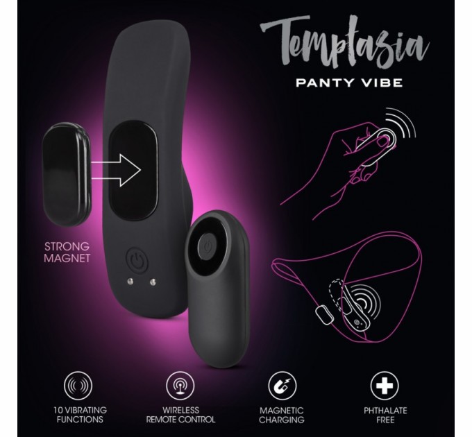 Вибростимулятор в трусики для женщин Blush Temptasia Remote Control Panty Vibe