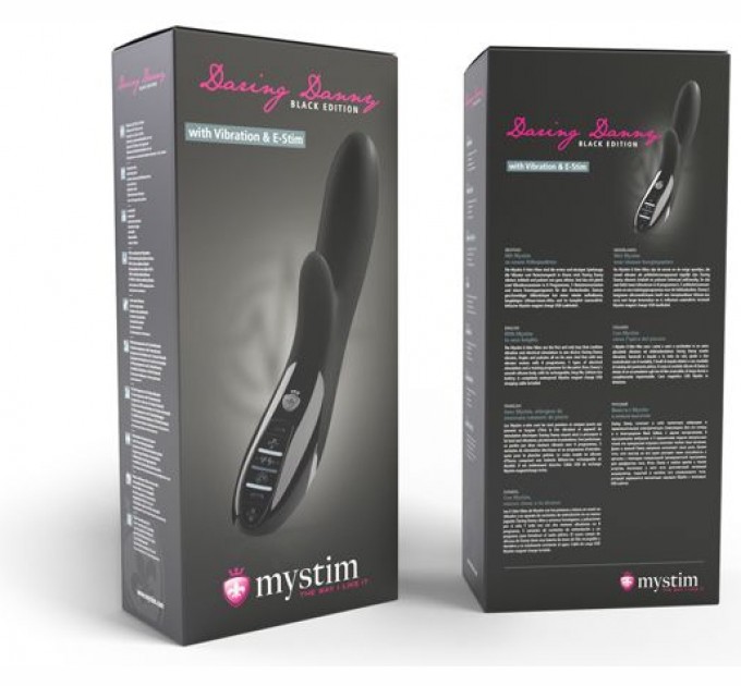 Вибратор с электростимуляцией Mystim Daring Danny eStim Black