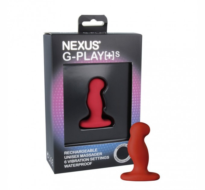 Вибромассажер простаты Nexus G-Play Plus S Red, макс диаметр 2,3см, перезаряжаемый