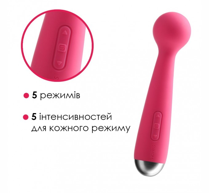 Вибромассажер с интеллектуальным режимом Svakom Mini Emma Plum Red