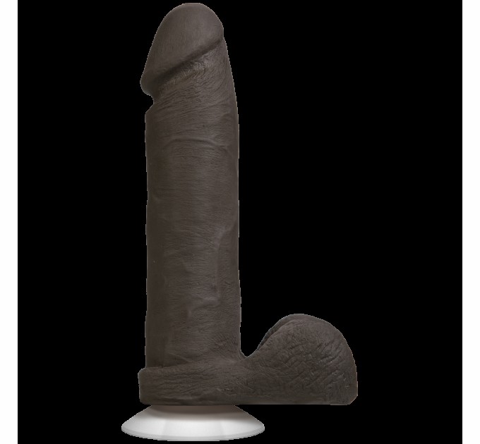 Фаллоимитатор Doc Johnson The Realistic Cock 8 inch Black - Ultraskyn Vack-U-Lock диаметр 5.1см