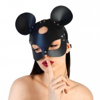 Кожаная маска зайки Art of Sex Mouse Mask Черный