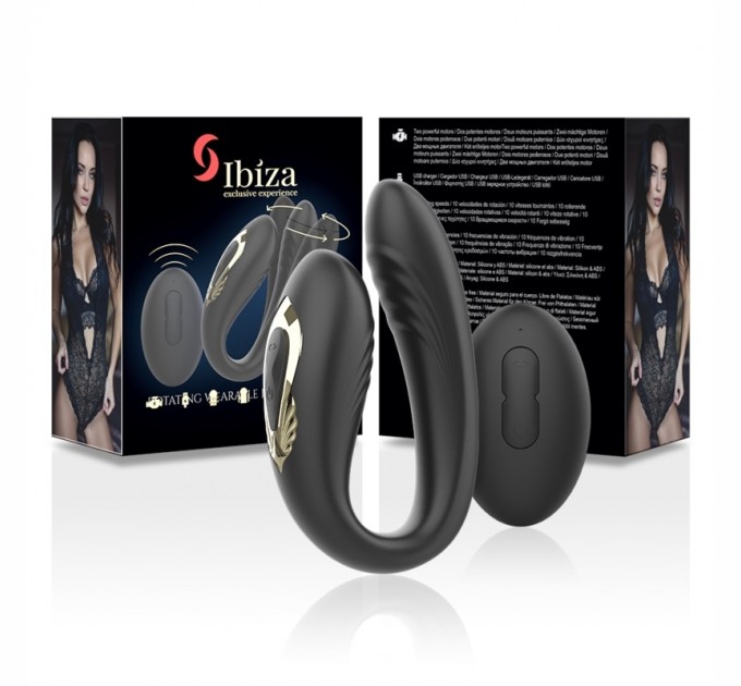 Вибростимулятор для пар Ibiza Rotating Dual Vibrator Ibiza