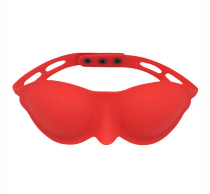 Силиконовая красная бондажная маска Molding Eyepatch Bdsm4u