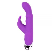 Вибратор зайка фиолетовый Chisa Kiss Bunny 16 см Фиолетовый