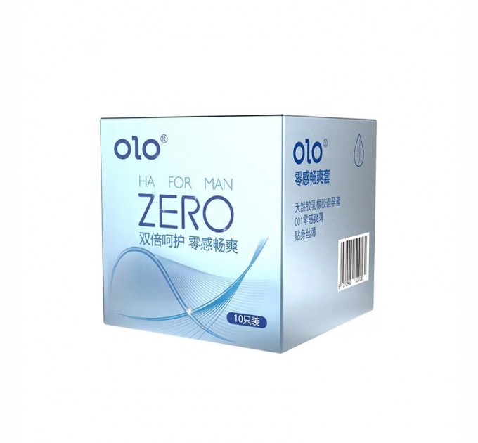 Презервативы Olo ZERO с гиалуроновой кислотой 10шт