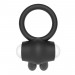Черное эрекционное кольцо с вибрацией Lovetoy Power Clit Cockring Rabbit