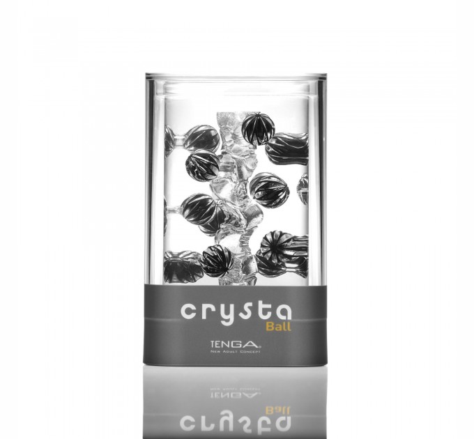 Мастурбатор TENGA Crysta Ball, уникальный рельеф, стимулирующие плотные шарики, прозрачный материал
