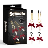 Зажимы для сосков, два комплекта Chisa Pearl Nipple Clamps Kit