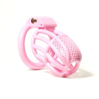 Клетка целомудрия для мужчин розовая 3D Printing Grid Honeycomb Bdsm4u