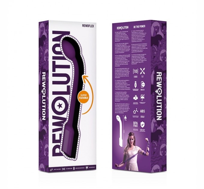 Вибростимулятор точки G фиолетовый Rewolution Rewoflex Flexible Vibrator