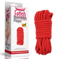 Красная веревка для связывания Lovetoy Fetish Bondage Rope, 10 метров