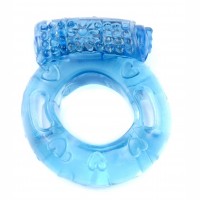 Эрекционное вибро кольцо BOYS of TOYS Vibrating Cock Ring Blue BS6700040