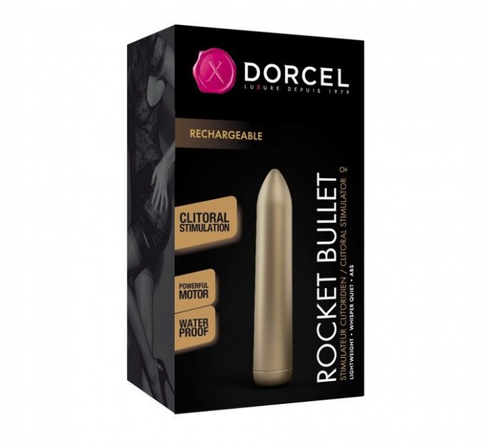 Перезаряжаемая вибропуля Dorcel Rocket Bullet Gold