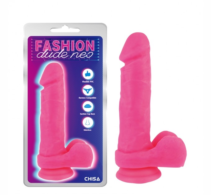 Фаллоимитатор на присоске Dual Density Cock Dildo Pink 8.2 Chisa