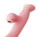 Вибратор с подогревом и вакуумной стимуляцией клитора Zalo - ROSE Vibrator Strawberry Pink