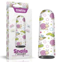 Компактный вибратор с принтом Lovetoy Rechargeable Snails Massager