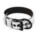 Серебристый ошейник Lovetoy Bondage Fetish Metallic Pup Collar With Leash