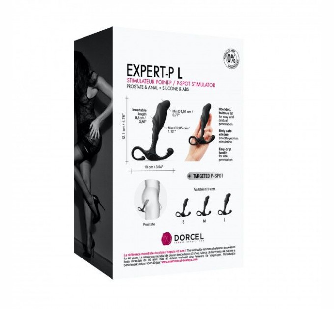 Ручной эргономичный массажер простаты Dorcel Expert P size L