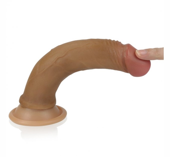 Фаллоимитатор из двойного слоя силикона Lovetoy Dual layered Platinum Silicone Cock