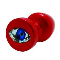 Анальная пробка со стразом Diogol Anni R Eye Кристалл 30 мм Red (D90212)