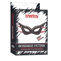 Кожаная фетиш маска Lovetoy Bondage Fetish Masquerade Mask