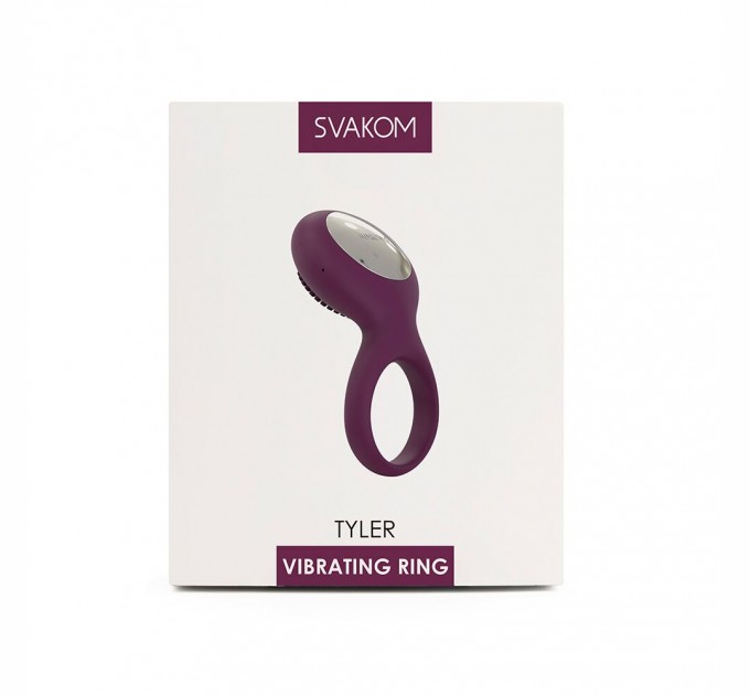 Эрекционное кольцо с вибрацией Svakom Tyler Violet