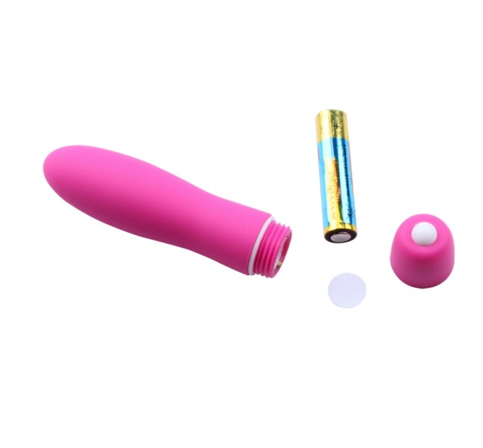 Вибростимулятор розовый пластиковый Classic Vibrator Chisa