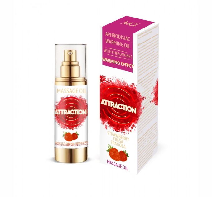 Разогревающее массажное масло с феромонами MAI PHEROMON MASSAGE OIL - STRAWBERRY (30 мл)