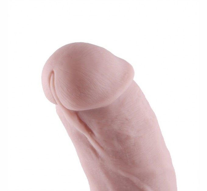 Силиконовый фаллоимитатор для секс-машин Hismith 8.3″ Silicone Dildo изогнутый система KlicLok