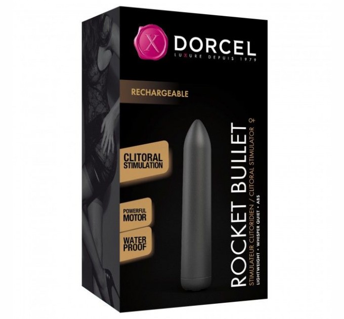 Перезаряжаемая вибропуля Dorcel Rocket Bullet Black