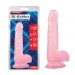 Розовый дилдо с мошонкой на присоске 7.7 Inch Dildo Chisa