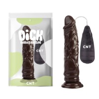 Вибратор на присоске с пультом управления Stud Realistic Vibrating Dong Brown 8.4 Cnt