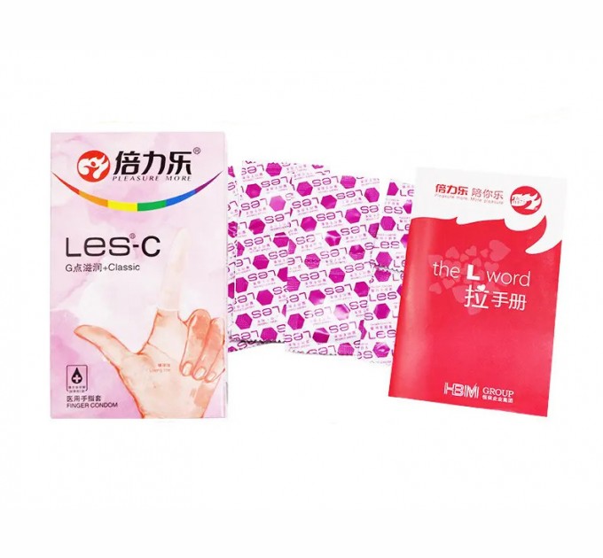 Ароматизированные презервативы для пальцев Pleasure More LES-C 8 шт
