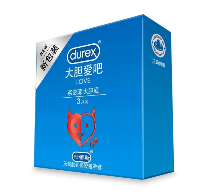 Презервативы Durex LOVE 3 шт. в упаковке