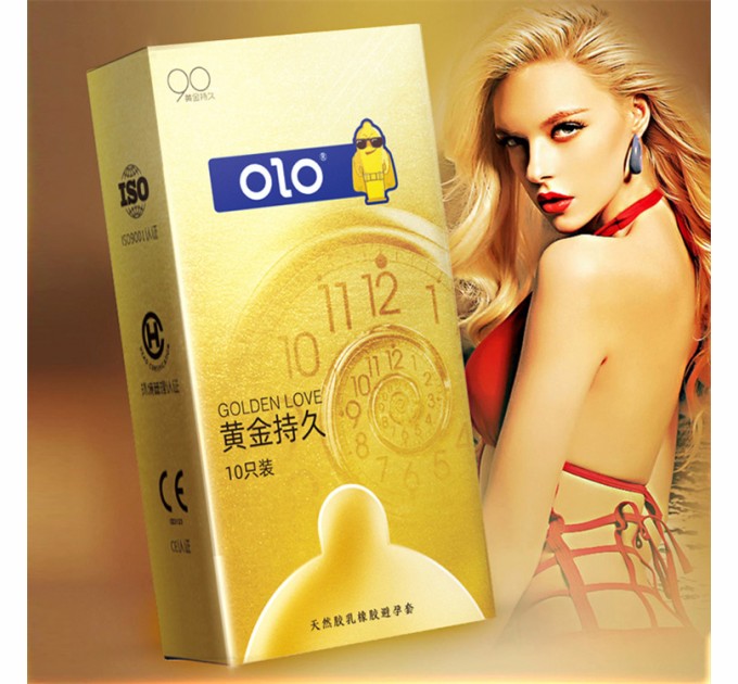 Ребристые ультратонкие презервативы OLO с ароматом ванили 10 шт