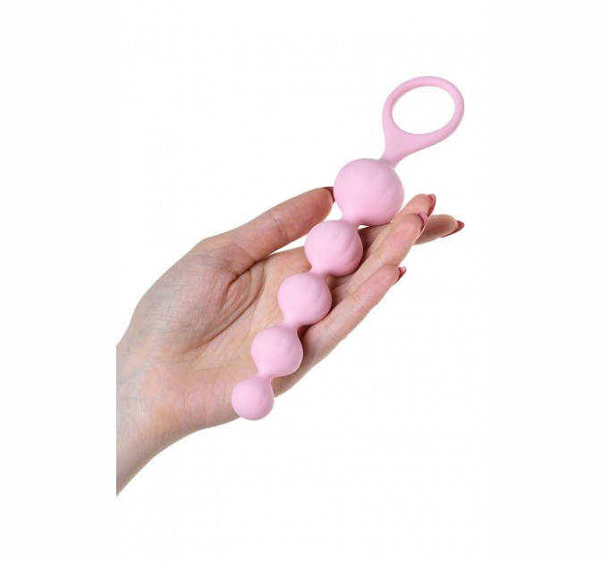 Набор анальных бус Satisfyer Beads Colored, силикон , макс. диаметр 3,3см и 3,5см