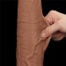 Фаллоимитатор King Sized Sliding Skin Dual Layer Dong Brown 13.5 Lovetoy