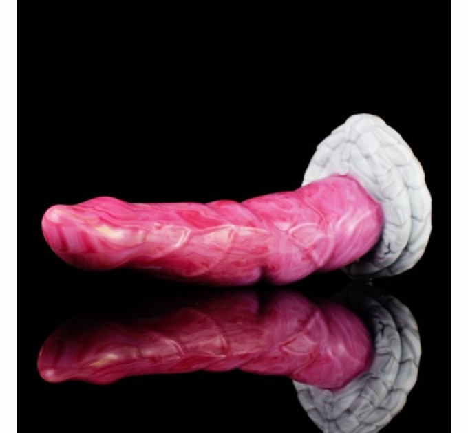 Искусственный пенис особой формы из жидкого силикона Behimos Gory Yocy