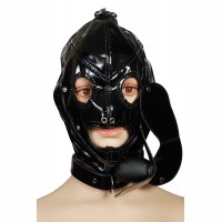 Шлем со съемными кляпом и маской Пикантные Штучки Черный