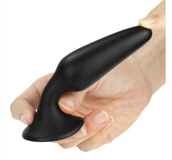 Черная анальная пробка Lovetoy Lure Me Silicone Anal Plug Small