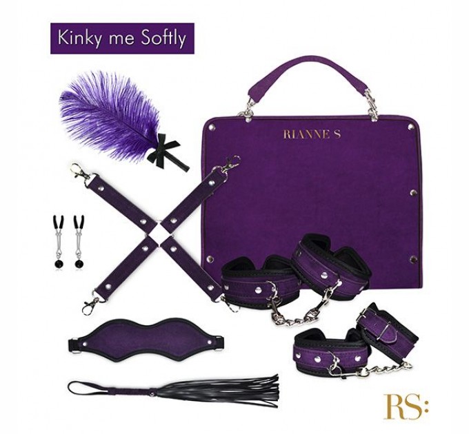 Подарочный набор для BDSM RIANNE S - Kinky Me Softly Purple: 8 предметов для удовольствия