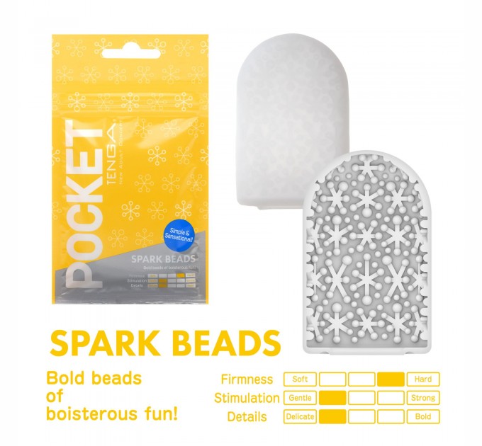 Мастурбатор TENGA Pocket Spark Beads