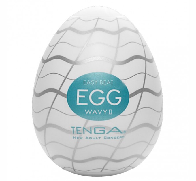 Мастурбатор-яйцо Tenga Egg Wavy II с двойным волнистым рельефом