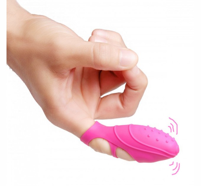 Насадка на палець SUNROZ Dancer Finger Vibrator Рожевий (SUN6259)