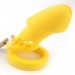 Мужское силиконовое устройство целомудрия CB-6000 Silicone Yellow Bdsm4u