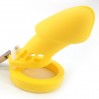 Мужское силиконовое устройство целомудрия CB-6000 Silicone Yellow Bdsm4u